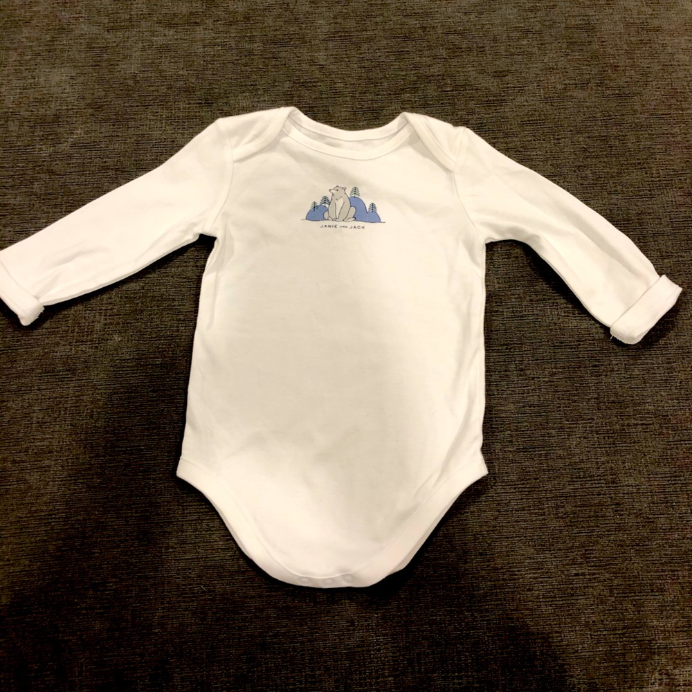 Janie & Jack 12-18 month onesie with polar bear